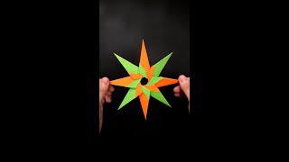 Origami Shuriken  Amazing 8pointed Ninja Star shorts EasyOrigamiAndCrafts [upl. by Nuaj]