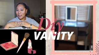 ♥️ Vanity DIY from Amazon and Walmart [upl. by Ebehp]