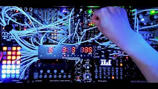 TECHNO SWAMP Hardware Techno live performance with modular synthesizers [upl. by Llenyr]