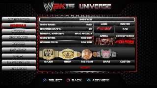 WWE 2K15  Gameplay full idea Part 2 Universe Mode [upl. by Crescantia]