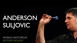 World Matchplay 15 Anderson vs Suljovic  2nd round 1080p51 [upl. by Nalyad190]