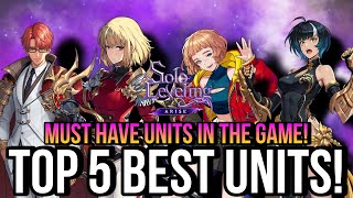 Solo LevelingARISE  Top 5 Best Units [upl. by Lleryt]