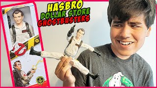 DOLLAR STORE Ghostbusters Afterlife Hasbro toys UNBOXING 12 inch Peter Venkman figure [upl. by Annavas]