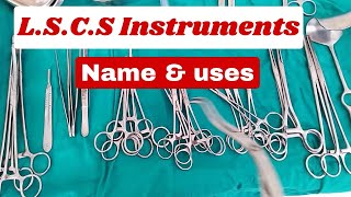 LSCS instruments name and uses Obstetrics istruments  surgical instruments [upl. by Angeline]