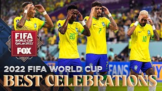 2022 FIFA World Cup Best celebrations of the tournament [upl. by Joachima]