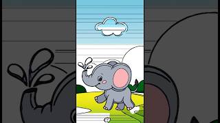 EASY Draw This If You Love Elephants and Happy Tunes 🎶🎶🎶 [upl. by Estrin]