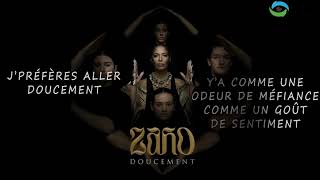 Zaho  Doucement Paroles Lyrics [upl. by Madeleine]