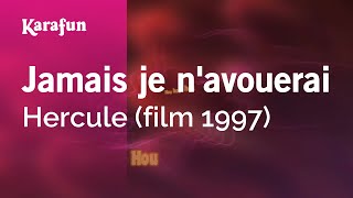 Jamais je navouerai  Hercule film 1997  Karaoke Version  KaraFun [upl. by Arrik26]