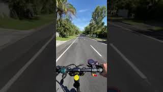 E scooter top speed 60kph Dragon Raptor street cruising and tropical beaches🌴🛴👌😎 [upl. by Siffre]