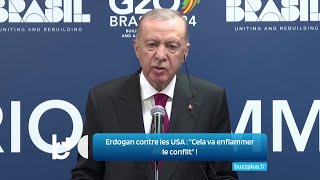 Missiles en Ukraine  jeu dangereux Erdogan contre les USA  quotCela va enflammer le conflitquot [upl. by Darryl]