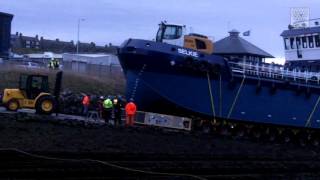 Launch of the MV Selkie [upl. by Esinaej]