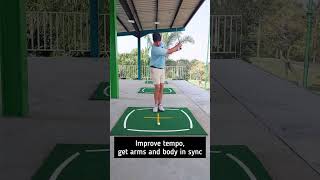 Golf tips by coach Harry Feet Together Drill [upl. by Ayotol]