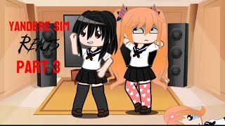 Yandere sim react part three rap battle [upl. by Lleoj516]