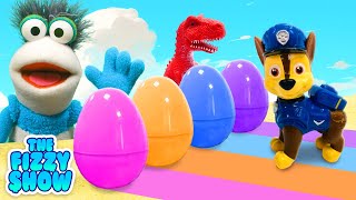 Fizzy amp Paw Patrol Pups Go On A Dinosaur Egg Beach Rescue Adventure  Fun Videos For Kids [upl. by Oironoh589]