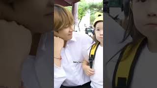 Kim taehyung with cute baby girl 🥰💜 Gucchi [upl. by Niowtna987]