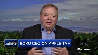 Roku CEO Anthony Wood on Apples streaming service [upl. by Netsirhc945]