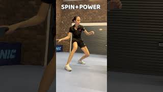 SPINPOWER tabletennis topspin [upl. by Martreb600]