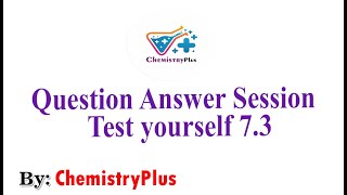 Questions Answer Session test yourself 73  chapter 7  9th class chemistry [upl. by Adlesirk]