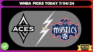 WNBA Picks Today 7424  Best Free Wnba Today Wnba Predictions today [upl. by Ariaj584]