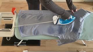 20 ASMR ironing with hot steam burst iron steams a lot ironingasmr steamiron [upl. by Nathalia]