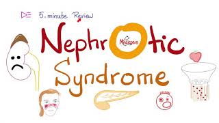 Nephrotic Syndrome  Five 🖐 Minute Review [upl. by Sid]