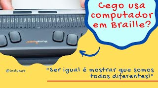 O que é para que serve e como funciona uma Linha ou display Braille [upl. by Radford]