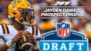 2024 NFL Draft Prospect Profile QB Jayden Daniels  PFF [upl. by Derian]