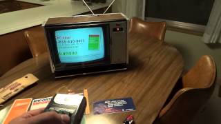 Watch a 1978 Zenith Chromacolor II Color TV with Space Command Remote Control [upl. by Menard466]