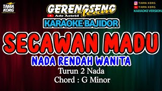 SECAWAN MADU KARAOKE  Ade Astrid  BAJIDOR [upl. by Ladnyc554]