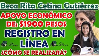 Beca Rita Cetina ¿Cómo realizar el registro en línea [upl. by Anaxor]