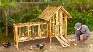 Learn farm to build low cost bamboo chicken coop [upl. by Alekin872]