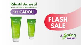 FLASH SALE 11 CADOU Rilastil Acnestil Gel de curățare  springfarmacom [upl. by Anaicilef212]