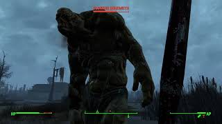 Glowing Behemoth gets launched care of the 2076 World Series bat in Fallout 4 on Xbox [upl. by Ardelis760]