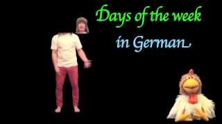 Learn German  The Days of the week in German with Jingle Jeff amp Professor Giggle [upl. by Eelasor]