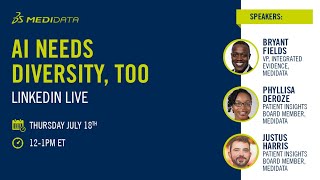 AI Needs Diversity Too  OnDemand Webinar  Medidata [upl. by Genevieve]