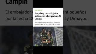 Millonarios golea 30 a Envigado por la liga Betplay como local [upl. by Corine]