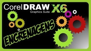 Criando Engrenagem Corel DRAW x6 Vídeo Aula [upl. by Auhesoj]