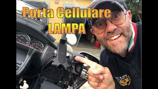 Portacellulare Lampa ottimo per la sicurezza in motoLampa phone holder excellent for bike safety [upl. by Hamford]