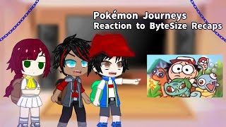 Pokemon Journey reaction to Pokemon Red and Blue ByteSize Recaps  Gacha Club  Pokemon Journey [upl. by Paula619]