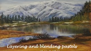 Blending and layering with Pastels  Pastel painting course 12 [upl. by Oates]