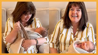 GRANDPARENTS MEET GRANDCHILD FOR THE FIRST TIME  33 [upl. by Aipotu]