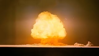 Trinity Test HD Colourization — The First Atomic Explosion 1945 [upl. by Eignav]