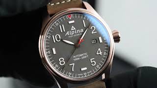 Alpina Startimer Pilot Automatic AL525G4S4 [upl. by Groos]