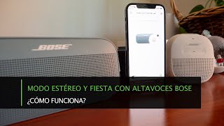 Cómo funciona el Modo Fiesta y Estéreo con altavoces Bose [upl. by Rehm492]