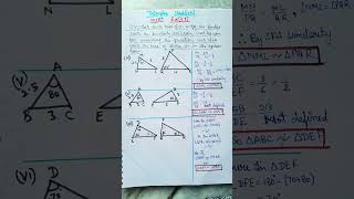 Class10Similarity of Trianglencertchapter6Ex63Q1which pair of🔺️s are similarshortsfeed [upl. by Kirit]