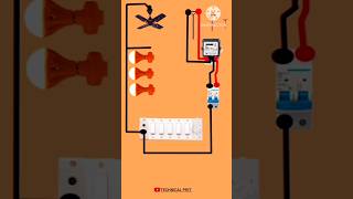 energy metre amp house wiringshortselectrical electrician connectionwiringconnection [upl. by Hutchison]