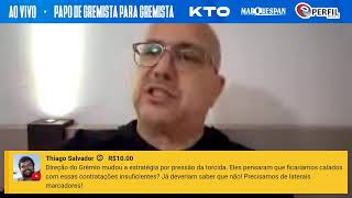 LIVE DERROTA NA ESTREIA DO GRÊMIO ALGUMAS VIRTUDES E MUITOS PROBLEMAS [upl. by Damha]