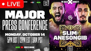 MISFITS BOXING PRESS CONFERENCE LIVE REACTION  ANESONGIB VS SLIM [upl. by Tivad]