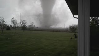 Storms bring possible tornado that destroys buildings in Cedarville Ohio [upl. by Ttenaj]