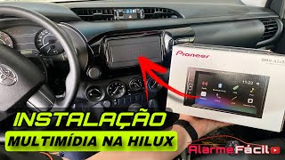 Instalação Multimídia Pioneer na Hilux 2023 Cabine Simples ✅ [upl. by Rombert186]